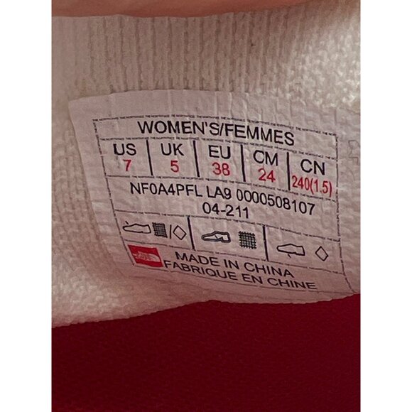 The North Face Womens Vectiv Trail Running Shoe White Mesh & Orange Size 7 Singl - Picture 7 of 8